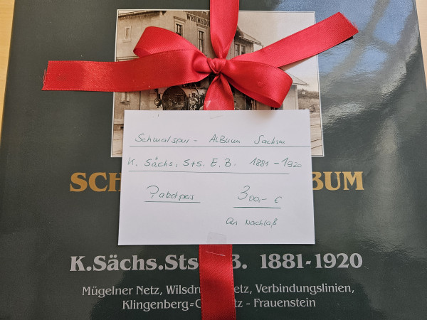 Antiquariat Paket Schmalspur-Album Sachsen K. Sächs. Sts. E.B. Band I-VI